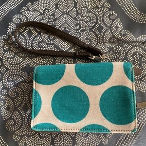 Great Condition 31 Polka Dot Zip Wallet with Wristlet